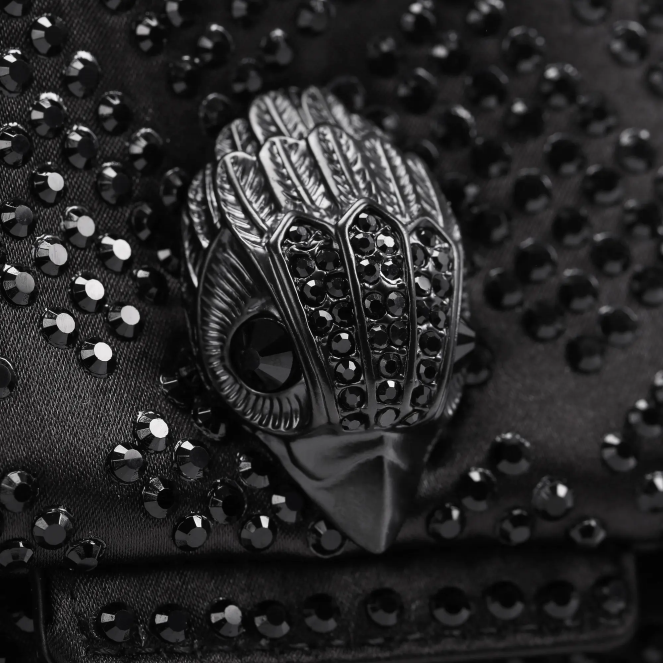 Kurt Geiger mujer Tela de Londres mini Kensington 2LPR40 | bolsas negro